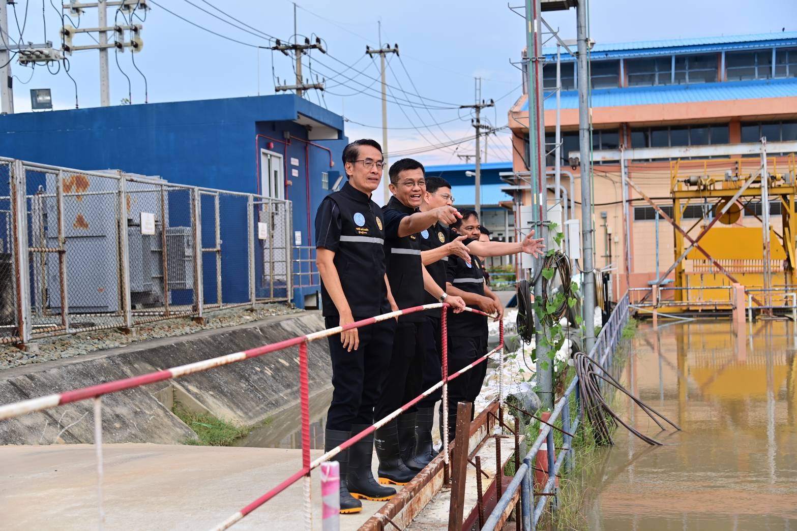 กปน. ลงพื้นที่ติดตามสถานการณ์น้ำ ณ สถานีสูบน้ำดิบสำแล พร้อมรับมือน้ำท่วมอย่างมีประสิทธิภาพ